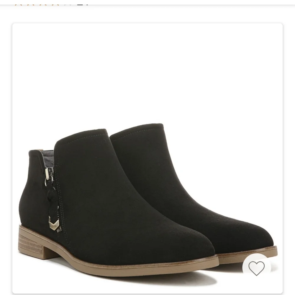 NIB Dr. Scholl's Shoes Women's Astir Booties Ankle Boot Black Size 8.5M - Picture 2 of 5